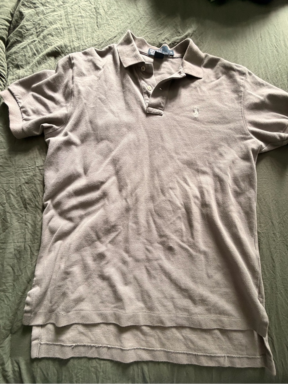 Men's Polo Shirt in Light Gray- Classic Short Sleeve
